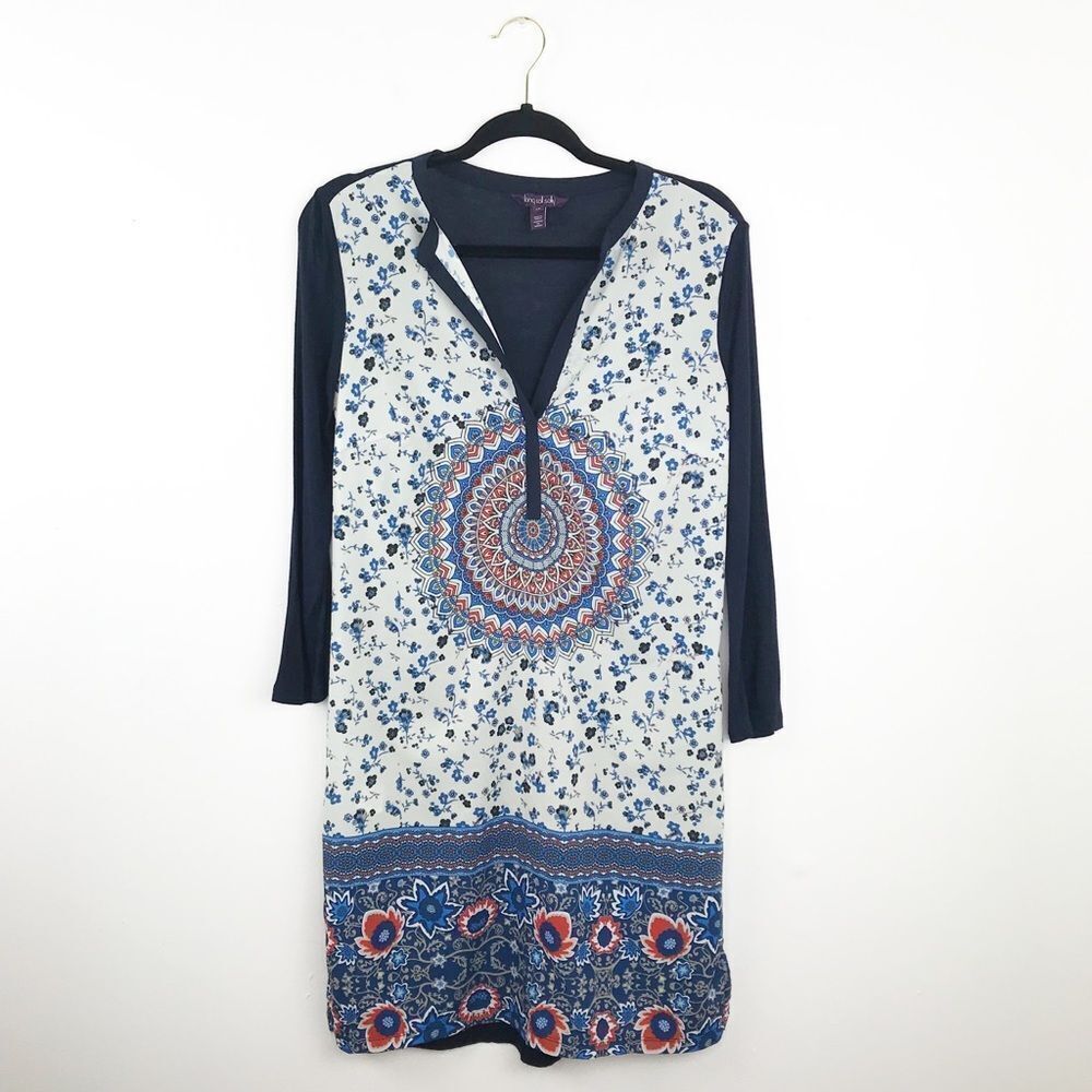 Long tall sally bohemian printed shirt dress‎